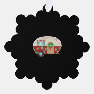 Carte Décorative camper de noël