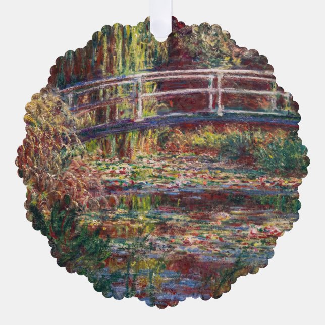 Carte Décorative Claude Monet - Eau Lily étang, Harmonie rose (Recto)