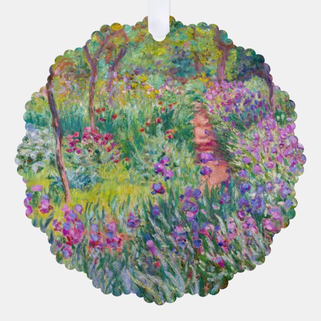 Carte Décorative Claude Monet - Le jardin d'Iris à Giverny (Recto)