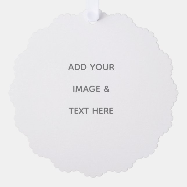 Carte Décorative Create Your Own white  Save The Date (Recto)