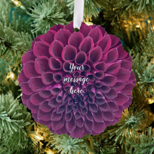 Carte Décorative Dahlia violet - photo