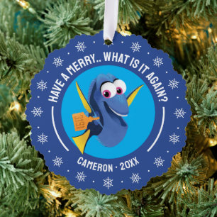 Carte Décorative Dory   Trouver qui aime Noël