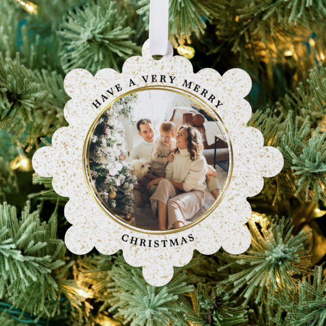 Carte Décorative Elégant Golden Minimal Personnalisé (Insitu (Arbre))