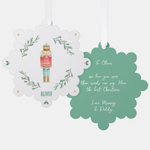 Carte Décorative Élégant noisette traditionnelle de Noël mignon
