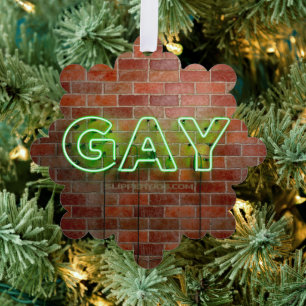 Carte Décorative Enseigne néon gay illuminée SlipperyJoe lumineuse 