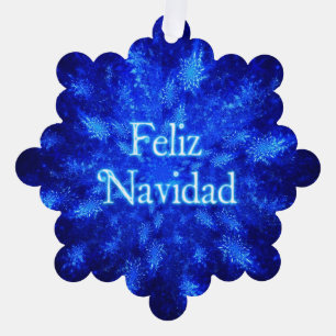 Carte Décorative Feliz Navidad - Snowburst