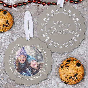 Carte Décorative Fille mère personnalisable Taupe Joyeux Noël