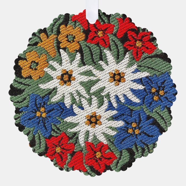 Carte Décorative Fleur alpine suisse Edelweiss (Recto)