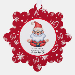 Carte Décorative Funky Santa Claus Gardez Le Calme Et Obtenez Votre