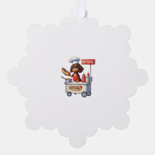 Carte Décorative Funny Dachshund Saucisse Chien Weenie Hotdog Sandw