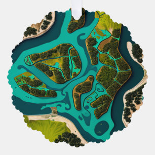 Carte Décorative Futuristic Marshlands