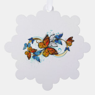 Carte Décorative Infinité de papillons monarques