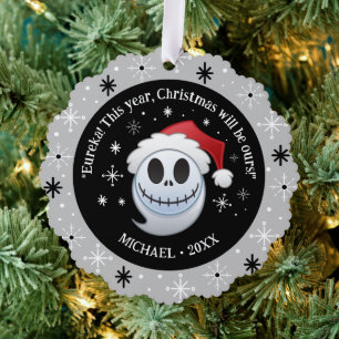 Carte Décorative Jack Skellington Père Noël Emoji