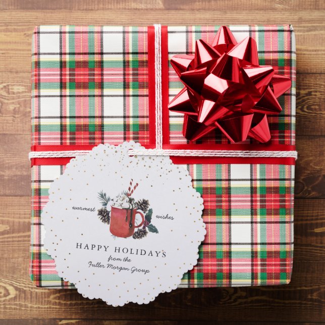 Carte Décorative Joyeuses fêtes | Noël classique au chocolat chaud (Insitu (Cadeau))