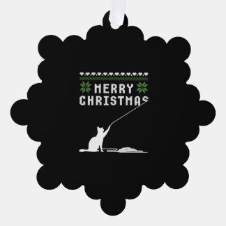 Carte Décorative Joyeux chat de Noël Douille moche