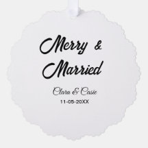 Joyeux et marié ajouter un couple Nom date holiday