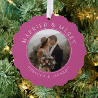 Joyeux marié Bold Rose Newlyweds Mariage Photo