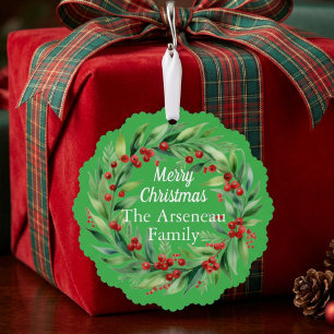 Carte Décorative Joyeux Noël Floral Personnaliser