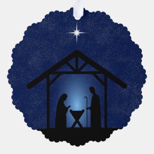 Carte Décorative La crèche de Noël Scène religieuse