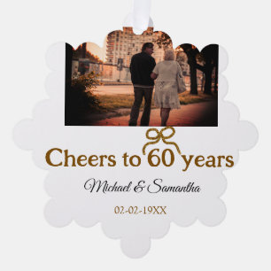 Carte Décorative L'arc d'or applaudit à 60 ans de mariage