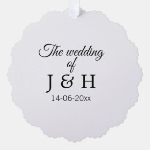 Carte Décorative Le mariage d'ajouter le nom du couple date de la l