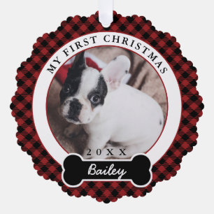 Carte Décorative Le premier Noël du chien