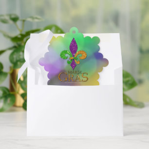 Carte Décorative Le vert violet doré festif de SlipperyJoe sur le t