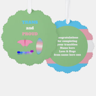 Carte Décorative LGBTQIA Transgenre Fierté Caterpillar to Butfly