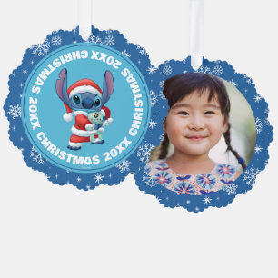 Carte Décorative Lilo & Stitch   Santa Claus Stitch