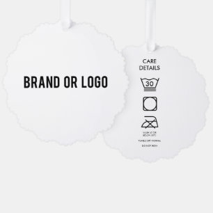 Carte Décorative Logo de l'entreprise Hang Tag Vêtements Swing Déta