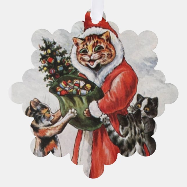 Carte Décorative Louis Wain Christmas Time Cats (Recto)