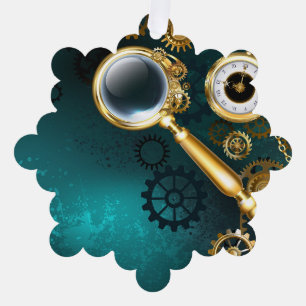 Carte Décorative Loupe en style Steampunk