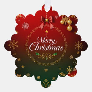 Carte Décorative Luxueuse élégance de Noël