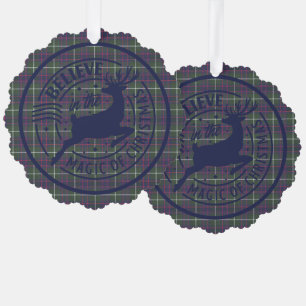 Carte Décorative MacIntyre Chasse moderne écossaise Tartan Noël