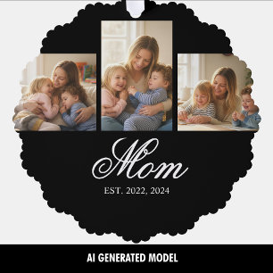 Carte Décorative Maman a établi trois souvenirs photo