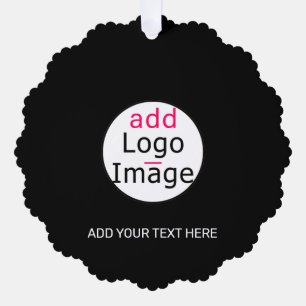 Carte Décorative Marque professionnelle personnalisable Noir