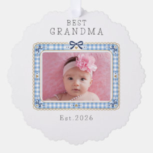 Carte Décorative Meilleure grand-mère établie date personnalisée ph