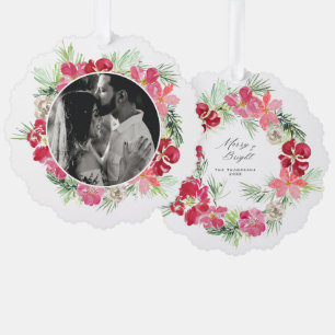 Carte Décorative Merveilleuse couronne Noël