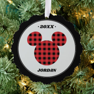 Carte Décorative Mickey Mouse Plaid Buffalo