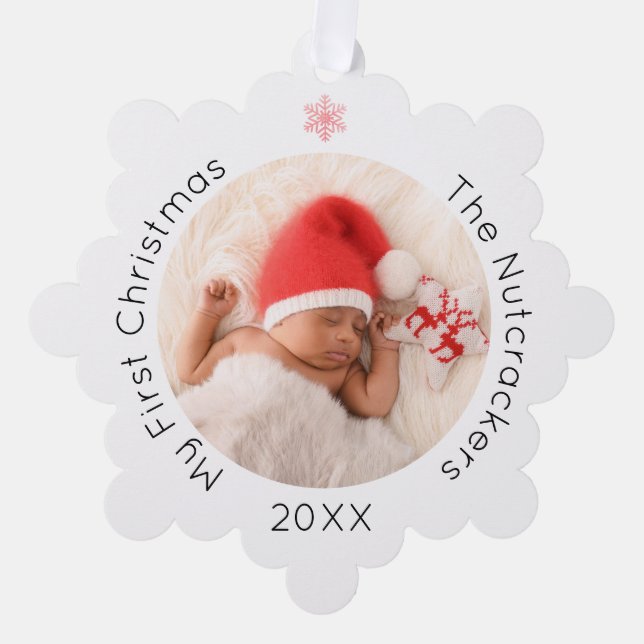 Carte Décorative Mon premier noisette de Noël (Recto)