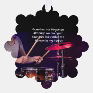 Carte Décorative Musique de tambours de prière Memorial Photo