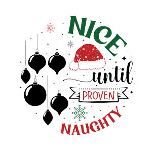 Carte Décorative Nice Jusqu'À Proven Naughty Keepsaké