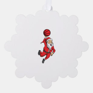 Carte Décorative Noël du basket-ball du Père Noël