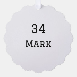 Carte Décorative nom de l'équipe ajouter nom du joueur date sports