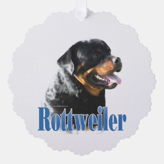 Carte Décorative Nom Rottweiler (Recto)
