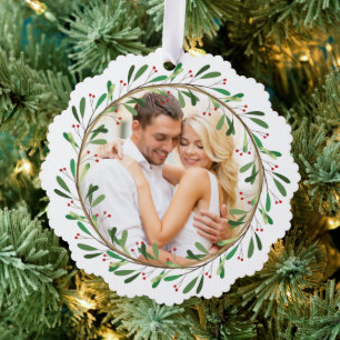 Carte Décorative Notre premier Noël M & Mme Red