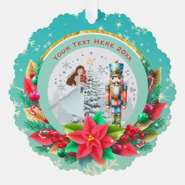 Carte Décorative Nutcracker Christmas, Family Holiday Keepsake Gift (Recto)