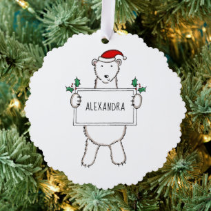 Carte Décorative Ours polaire