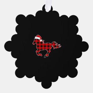 Carte Décorative Pajama Rouge Rouge Cheval Santa Chapel Cadeau de N