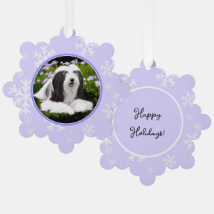 Carte Décorative Peinture à collie à poils - Joli art original de c